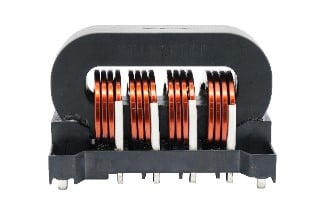 Vertical winding common mode choke