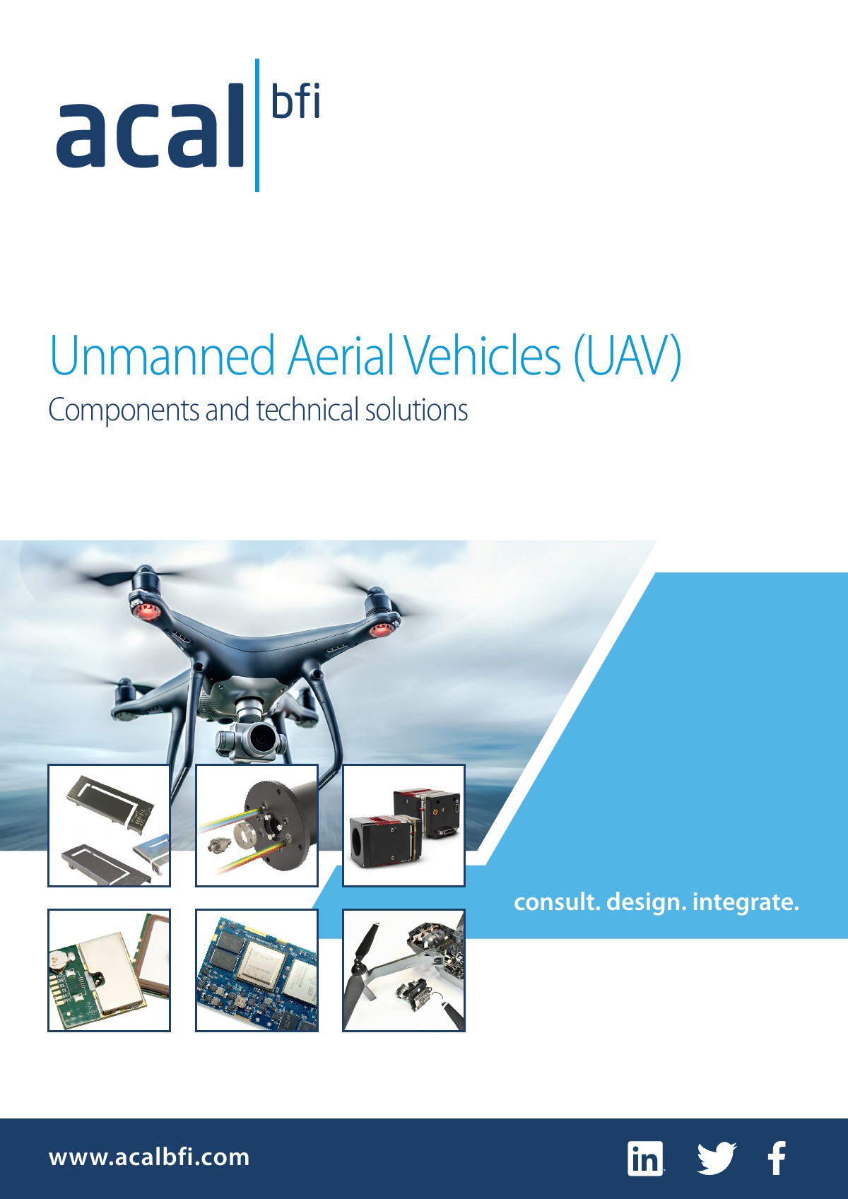 Components and technical solutions for Unmanned Aerial Vehicles