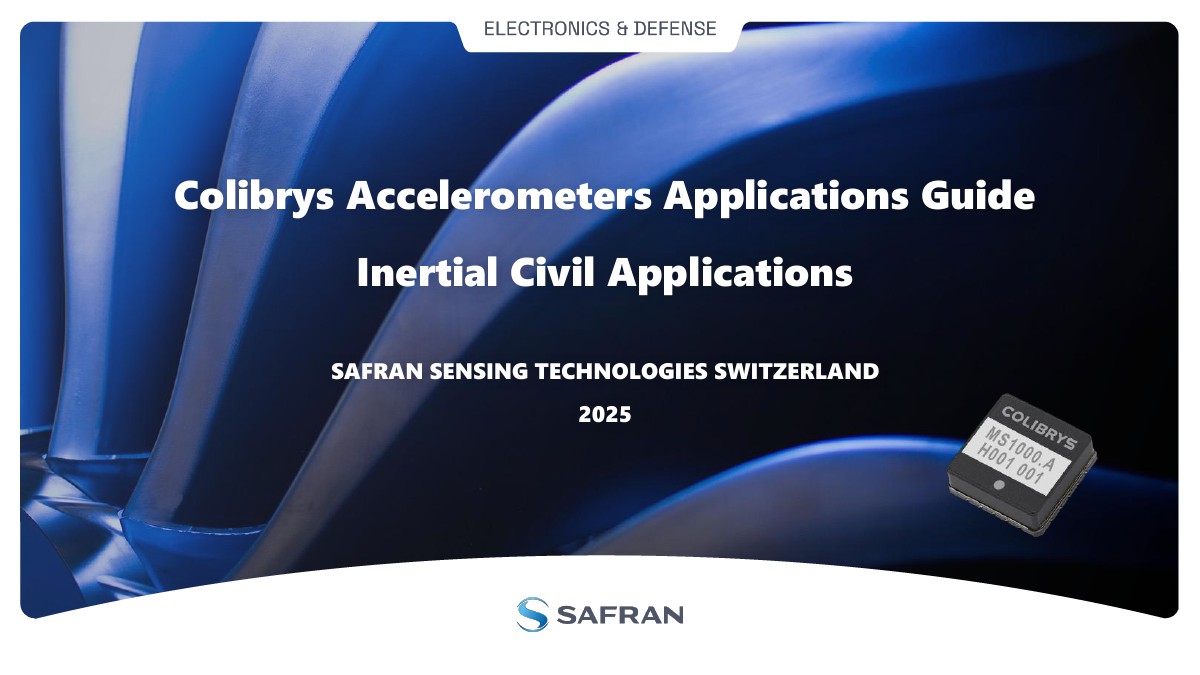 MEMS Accelerometers for Aerospace, Industry & Robotics Guide - Acal BFi