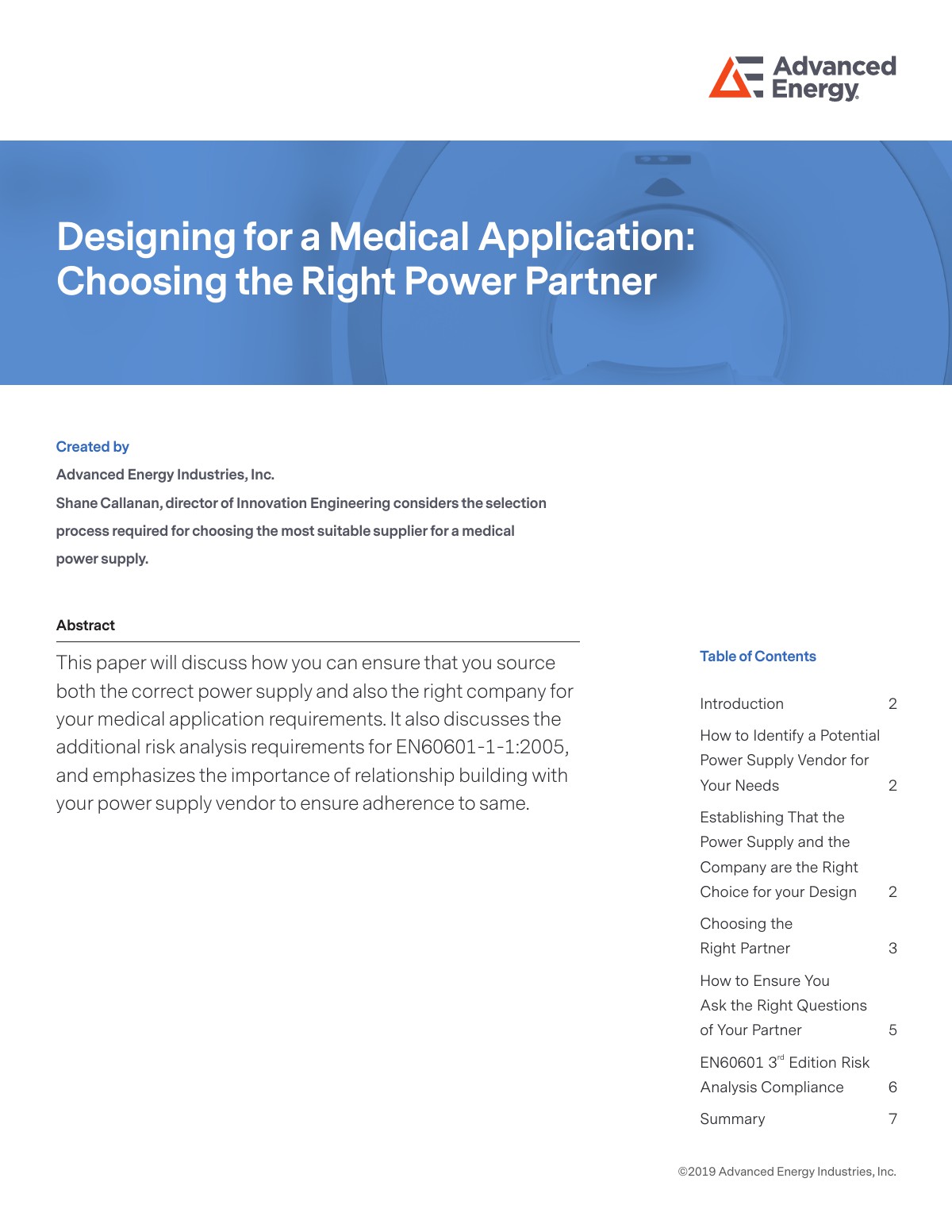 Designing For A Medical Application: Choosing The Right Power Partner