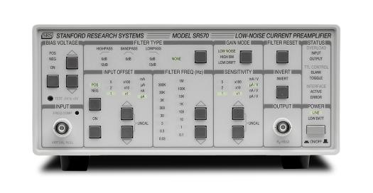 SRS SR570 low noise amplifier